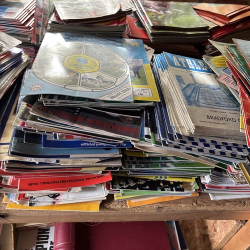 Football programmes job lot - programmes,