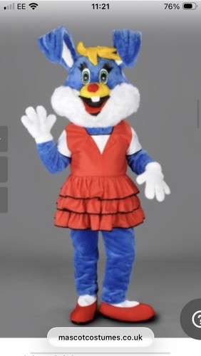 Girl bunny mascot costume for - girl,