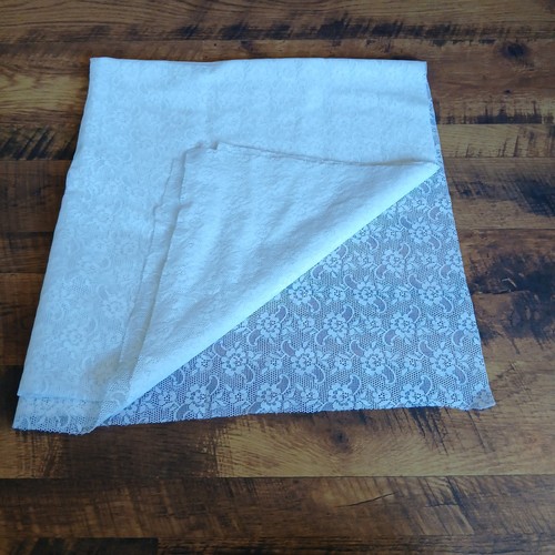 White sheer mesh floral - white,