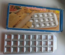 Vintage Raviolamp 24 in box, metal ravioli press made in Italy, fun foodie gift