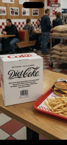 Diet coke postmix bib - postmix,