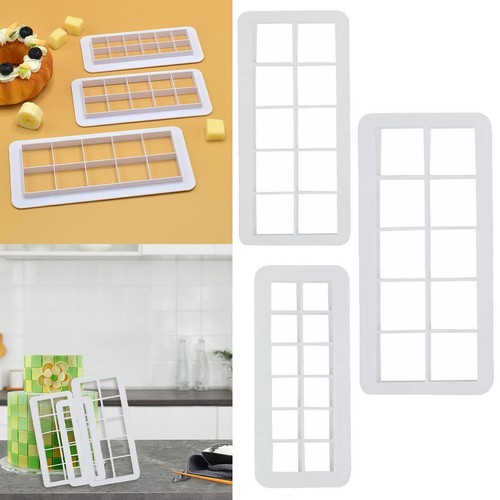 3pcs square fondant cutters - fondant,