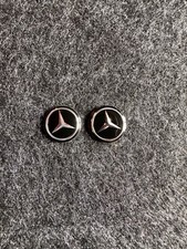 2x Mercedes Key Sticker Decal Emblem Logo - 14mm - Aluminium