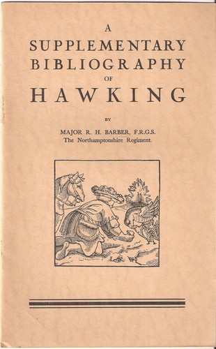 Barber falconry book a - barber,