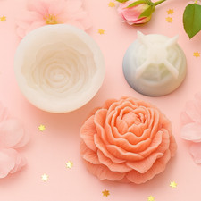 3D Rose Flower Silicone Candle