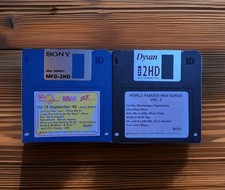 Vintage Midi Song Files Floppy
