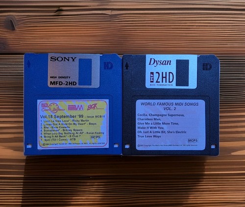 Vintage midi song files - midi,