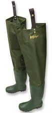 Michigan Nylon Waterproof Fly Coarse Fishing Hip Waders Sizes 6 - 12 Thigh Boots