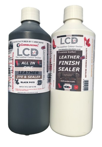 Black leather dye colourant - black,