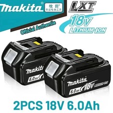 Makita Genuine BL1860 18V 6.0ah Lithium-ion LXT Battery UK *TWIN-PACK*