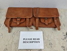 Motorcycle Side Pouch Brown