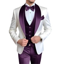 Mens 3 Piece Slim Fit Wedding