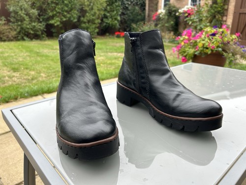 Rieker ladies leather boots - ladies,