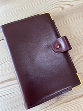ORGANISER-BURGUNDY FINE ENGLISH LEATHER-FILOFAX PERSONAL SIZE-RARE