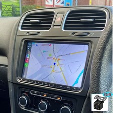 For VW GOLF MK5 MK6 9" CarPlay Car Stereo Radio Android 13 GPS Head Unit +Camera