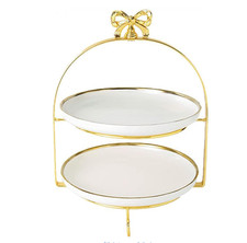 Luxury Gold 2 Tier Cake Stand