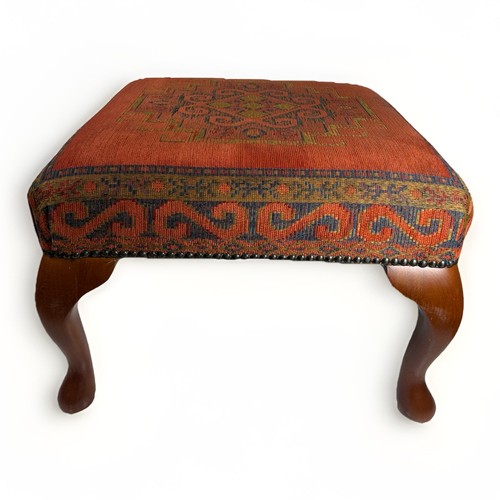 Kilim footstool stool wooden - kilim,