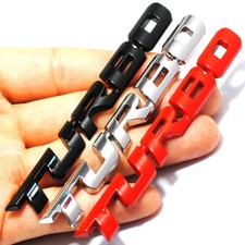 3D TURBO Metal Chrome Logo