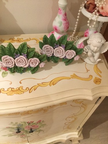 Shabby chic roses - shabby, resin
