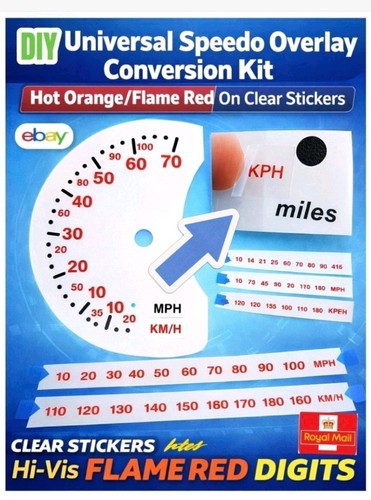 Diy speedo overlay mph - diy, kph