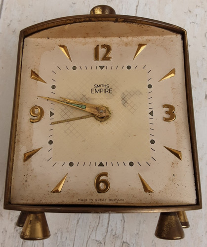 Brass alarm clock - ,, vintage