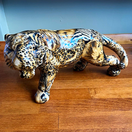 Collage decor large - decor, leopard
