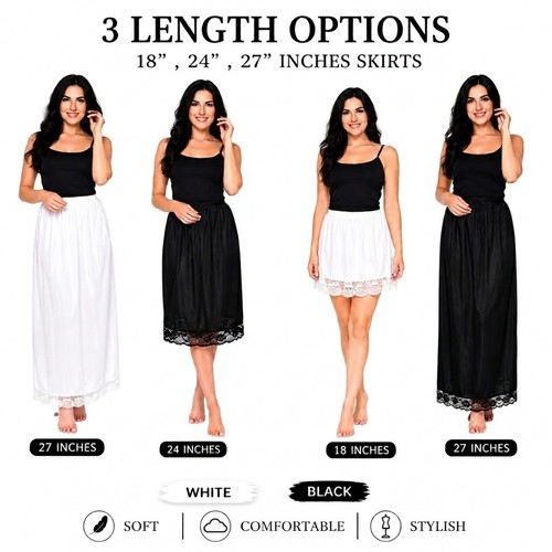 Ladies half slip lace - ladies,