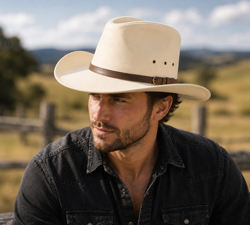 Natural cowboy hat - natural, stetson