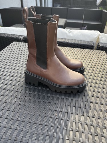Mango brown boots size36 - mango,