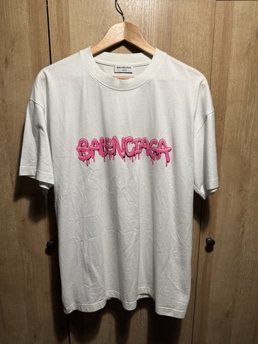 Balenciaga white pink logo - balenciaga,