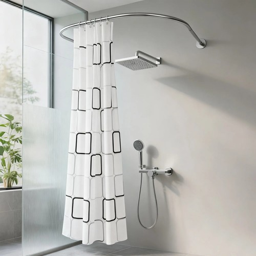 Shape shower rail rod with - shape,