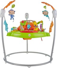 Fisher-Price Roarin' Rainforest Jumperoo, Lights & Music, Height Adjust (CHM91)