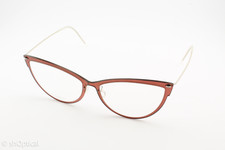 Lindberg Acetanium 6540 C04/U38 Cat Eye Full Rim Glasses Frame Burgundy 53mm