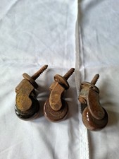 3 Old Antique Brass And