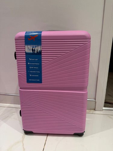 Pink medium hardshell suitcase - hardshell,