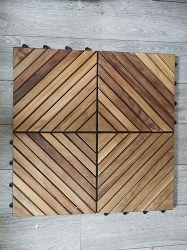 Teak wood decking interlocking - teak,