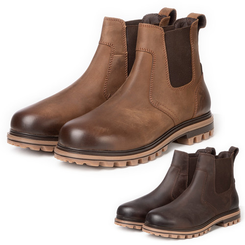 Men leather market boots - leather,