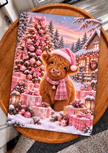 Highland cow christmas - highland,