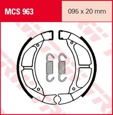 MCS963 Brake Shoes 95x20 Suzuki RM 80 Yamaha YZ 50 60 BW 80 PW 80 TY 80 YZ 80 90