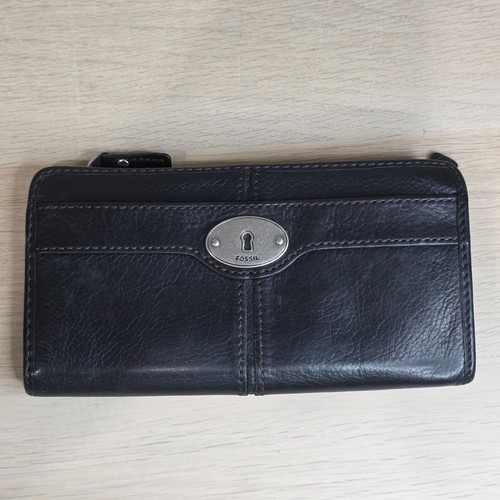 Fossil maddox wallet black - fossil,