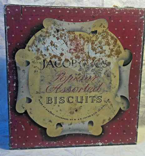 Vintage jacobs biscuit tin - vintage,