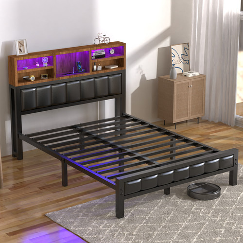 Double bed frame industrial - bed,
