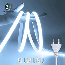 Striscia LED 220V Con Interruttore ON/OFF Striscia LED COB Impermeabile Nastro F