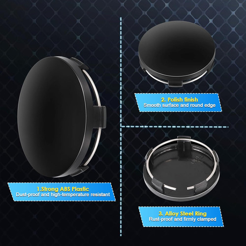 Universal 60mm hub caps - universal, for
