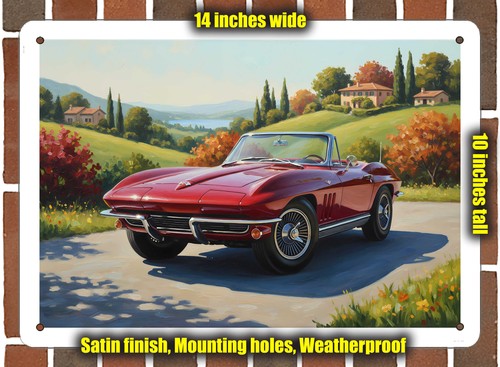 Metal sign 1966 chevrolet - metal,