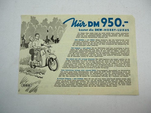 Auto union dkw hobby scooter - union,