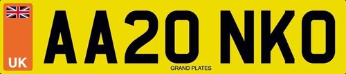 Aaron number plate aa20 nko - aaron,