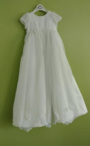 Girls christening gown white - gown,