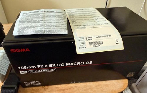 Sigma 105mm dg macro - f2.8, ex