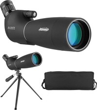 25-75X70 Spotting Scope with Tripod & Case for Birdwatching & Shooting